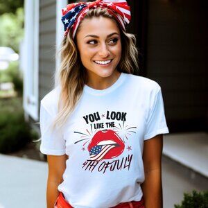 You Look Like The 4th Of July Shirt Funny Merica Shirt